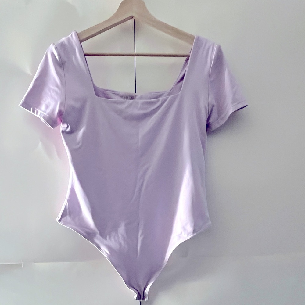 Women’s lavender t-shirt bodysuit